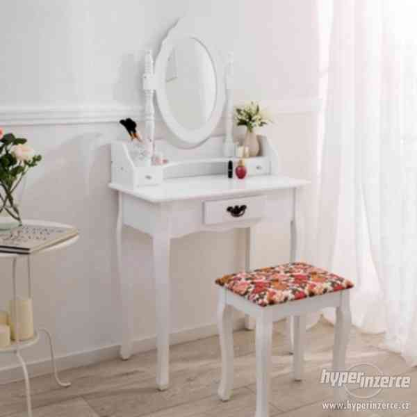 Luxusní toaletní stolek Mira 2 s taburetem. - foto 7
