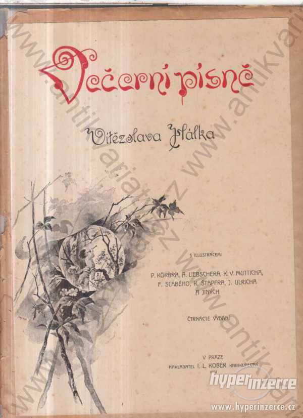 Večerní písně Vítězslav Hálek 1902 - foto 1