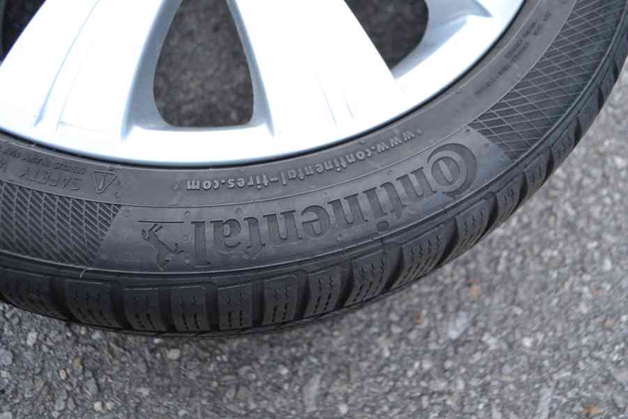 Alu kola R17+zimní pneu Cont.205/50R17,orig.Š.Octavia,Superb - foto 7