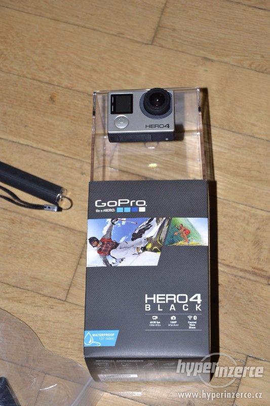 Gopro Hero 4 black + 64GB Sandisk extreme + příslušenství - foto 1