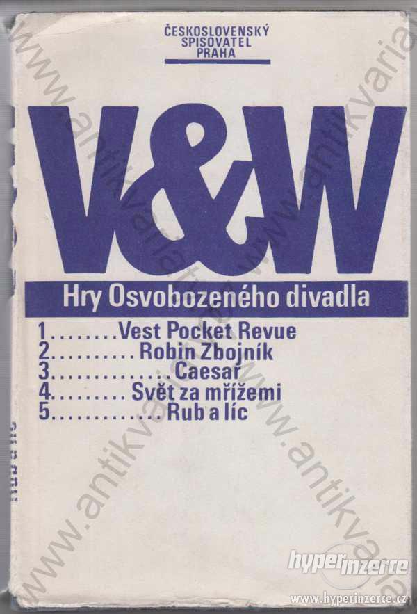 Hry Osvobozeného divadla Voskovec Werich 1982 - foto 1