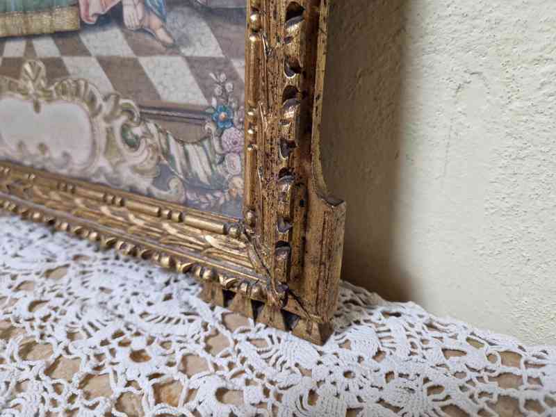 Krásný klasicistní malovaný Obraz Koláž - foto 6