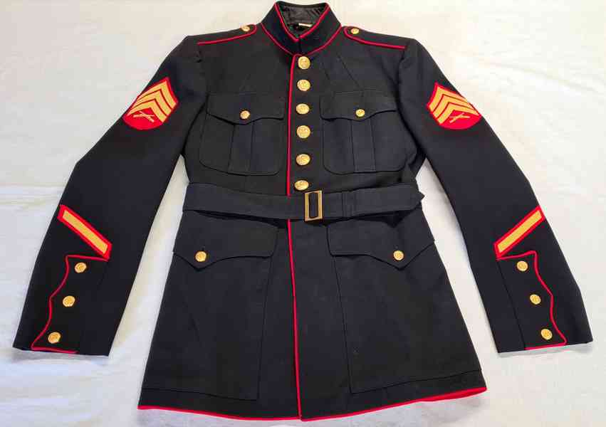 USMC Blue Dress Coat 1971, sako 41R, brigadýrka 54 - foto 1
