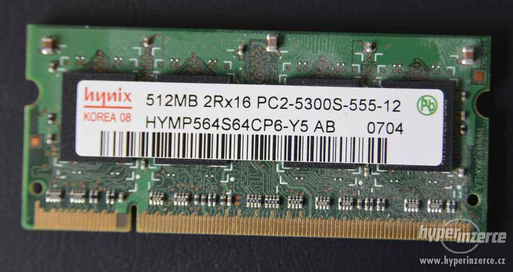 RAM 512MB PC2-5300 SODIMM DDR2 Lenovo / IBM 100% - foto 1