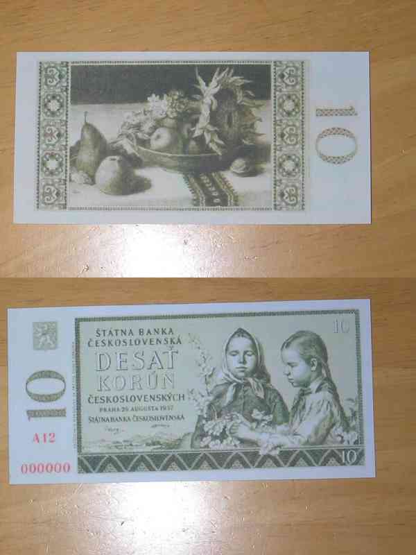 RU, ČSSR, ČSR- nevydanné bankovky, návrhy - foto 22