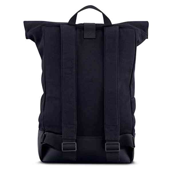 Johnny Urban - Unisex plátěný batoh Roll Top černé barvy.  V - foto 4