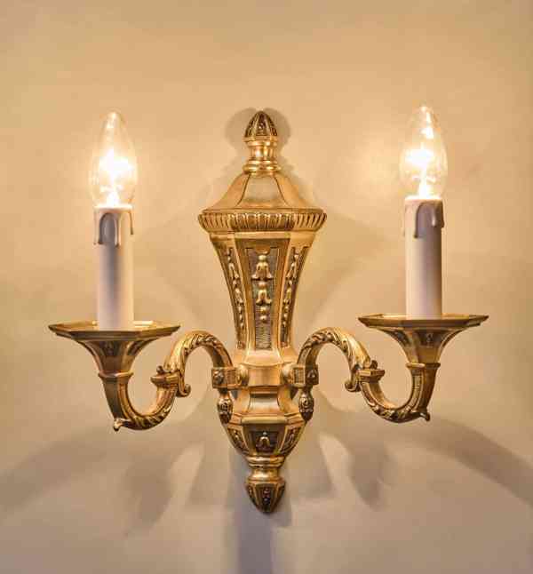 Neorenesanční nástěnné lampy / apliky - foto 3