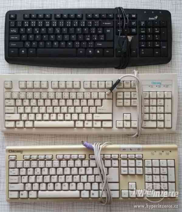 Prodám klávesnice, USB, PS2 a optické myši USB - foto 1