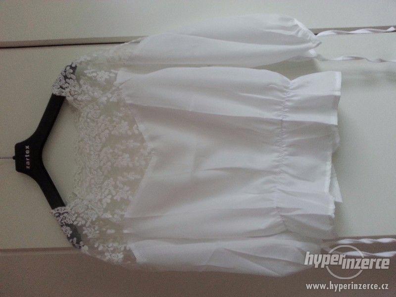 Nová bílá krajková tunika - foto 2