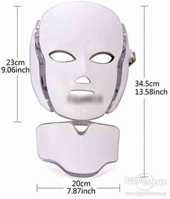 Rejuvenace -led lampa/maska na obličej a krk-7 LED - foto 2