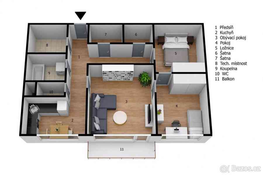 Prodej 3+1 , 72m2 , Horní Kopečná , Liberec - foto 2