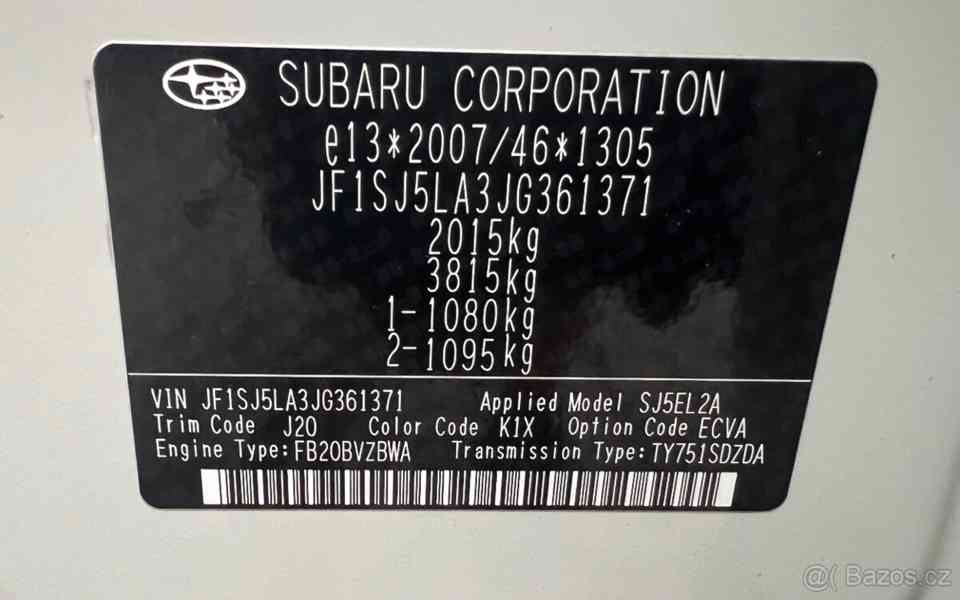 Subaru Forester 2,0 benzín, manuál - foto 15