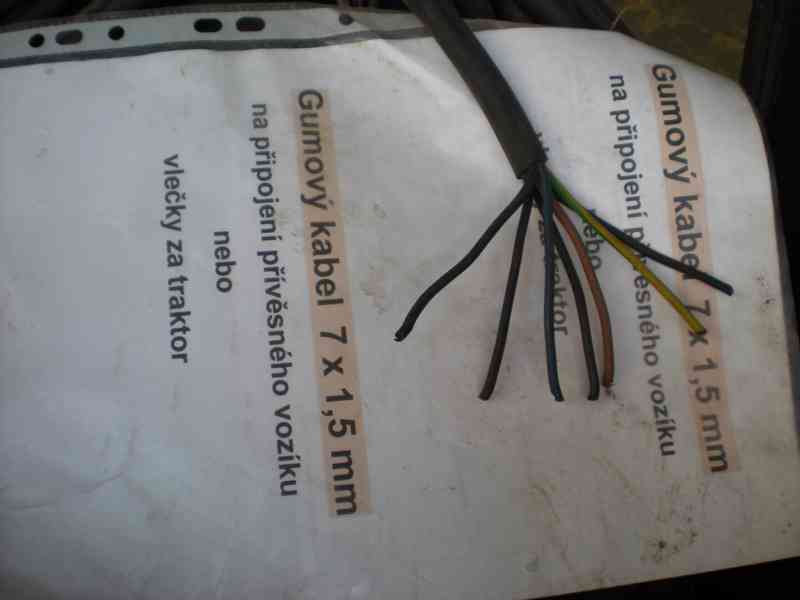 Gumový kabel 7x1,5mm   - foto 1