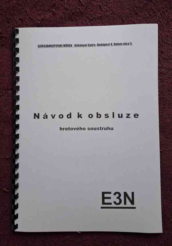 E3N návod soustruhu - foto 1