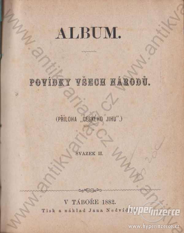 Album- Povídky všech národů Jan Nedvídek 1882 - foto 1