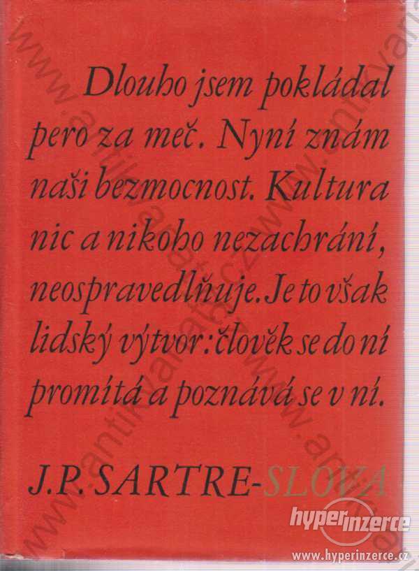 Slova J.-P. Sartre Mladá fronta, Praha 1967 - foto 1