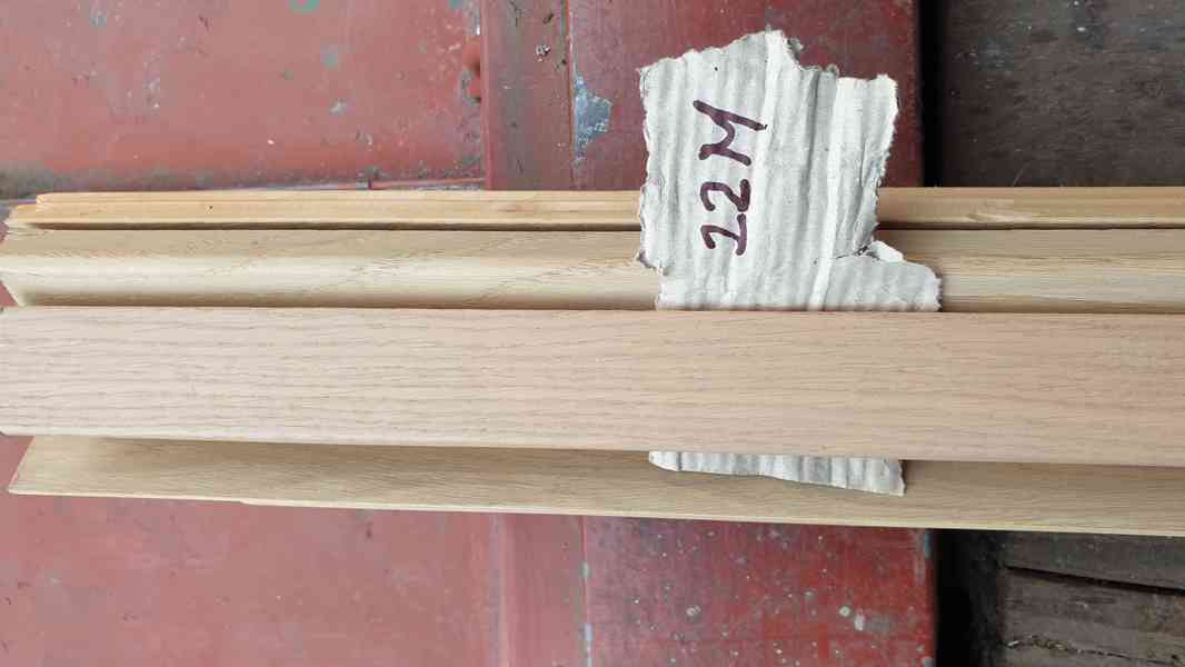 Prodám zbytky dřevěných podlahových lišt. Jedna lišta 2,5m. - foto 6