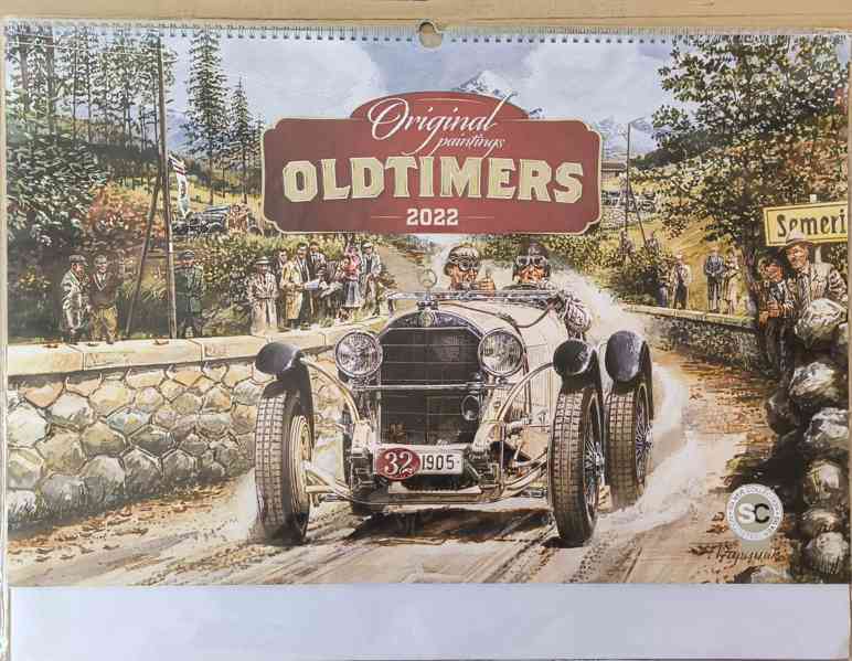 Nástěnný kalendář Oldtimers Václav Zapadlík 2022 - foto 1