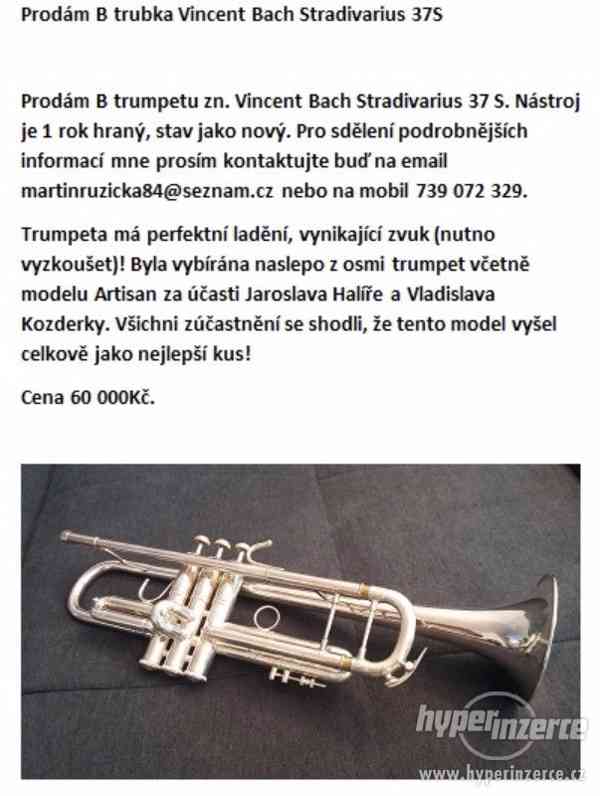 Prodám B trubka Vincent Bach Stradivarius 37S - foto 1
