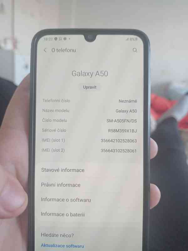 Samsung a50 ve stavu B cena 1000kč - foto 2