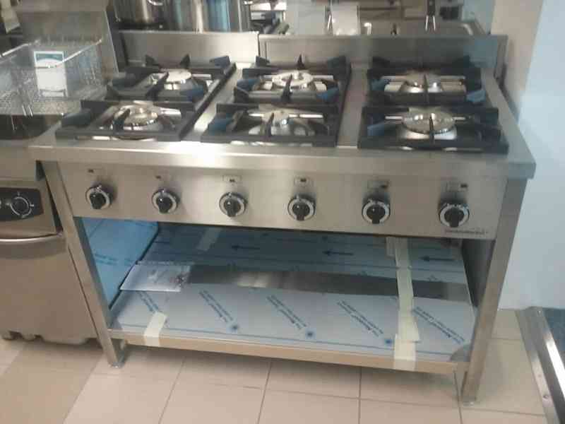 Plynový sporák 6 hořáků 36,5 kW - foto 2