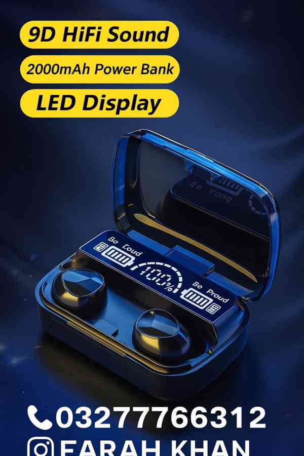 M10 TWS Earbuds in pakistan=03277766312