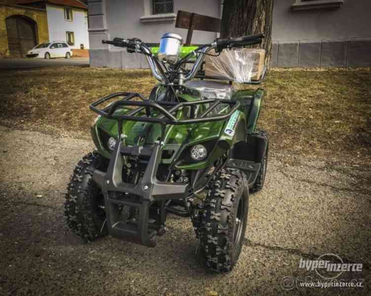 Dětská čtyřkolka Torino 800w zelený maskáč - foto 1
