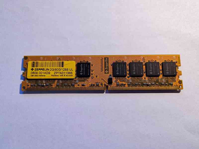 ZEPPELIN 2GB DDR2 800MHz RAM paměť pro PC - foto 1