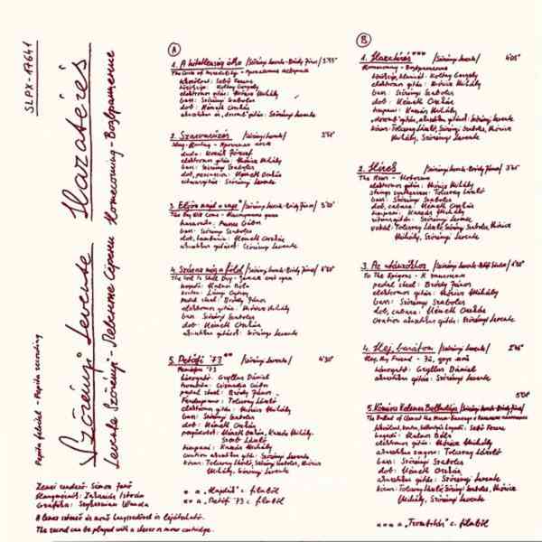 Szörényi Levente ‎– Hazatérés (LP) - foto 3