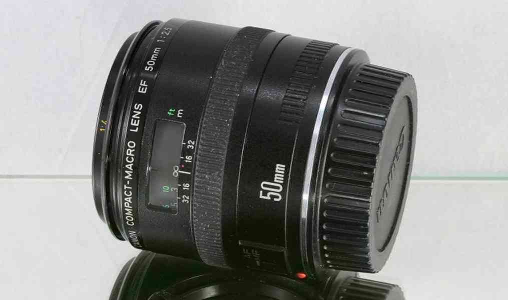 Canon EF 50mm 1:2.5 Macro lens **full-frame MACRO Objektiv - foto 5