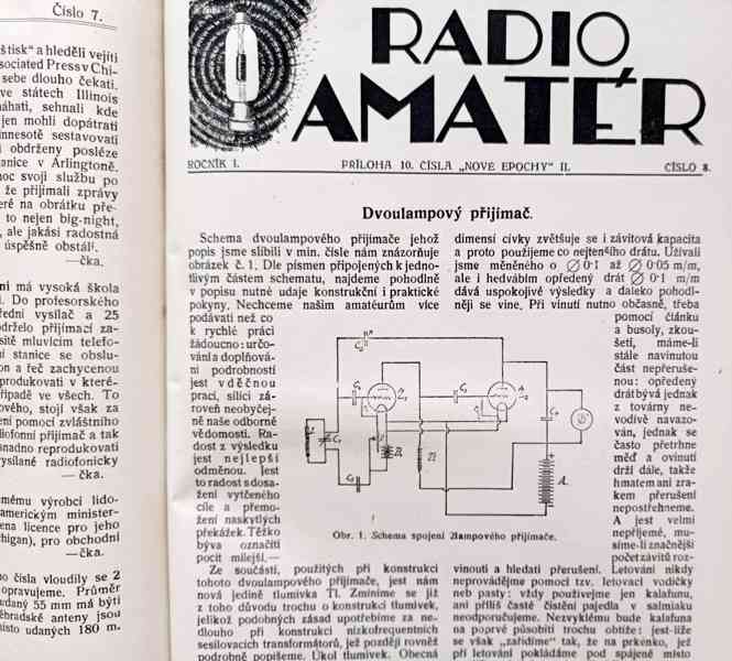 Staré časopisy Nová epocha + Radiomatér, ročník 1, 1922/1923 - foto 10