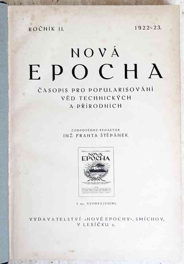 Staré časopisy Nová epocha + Radiomatér, ročník 1, 1922/1923 - foto 2
