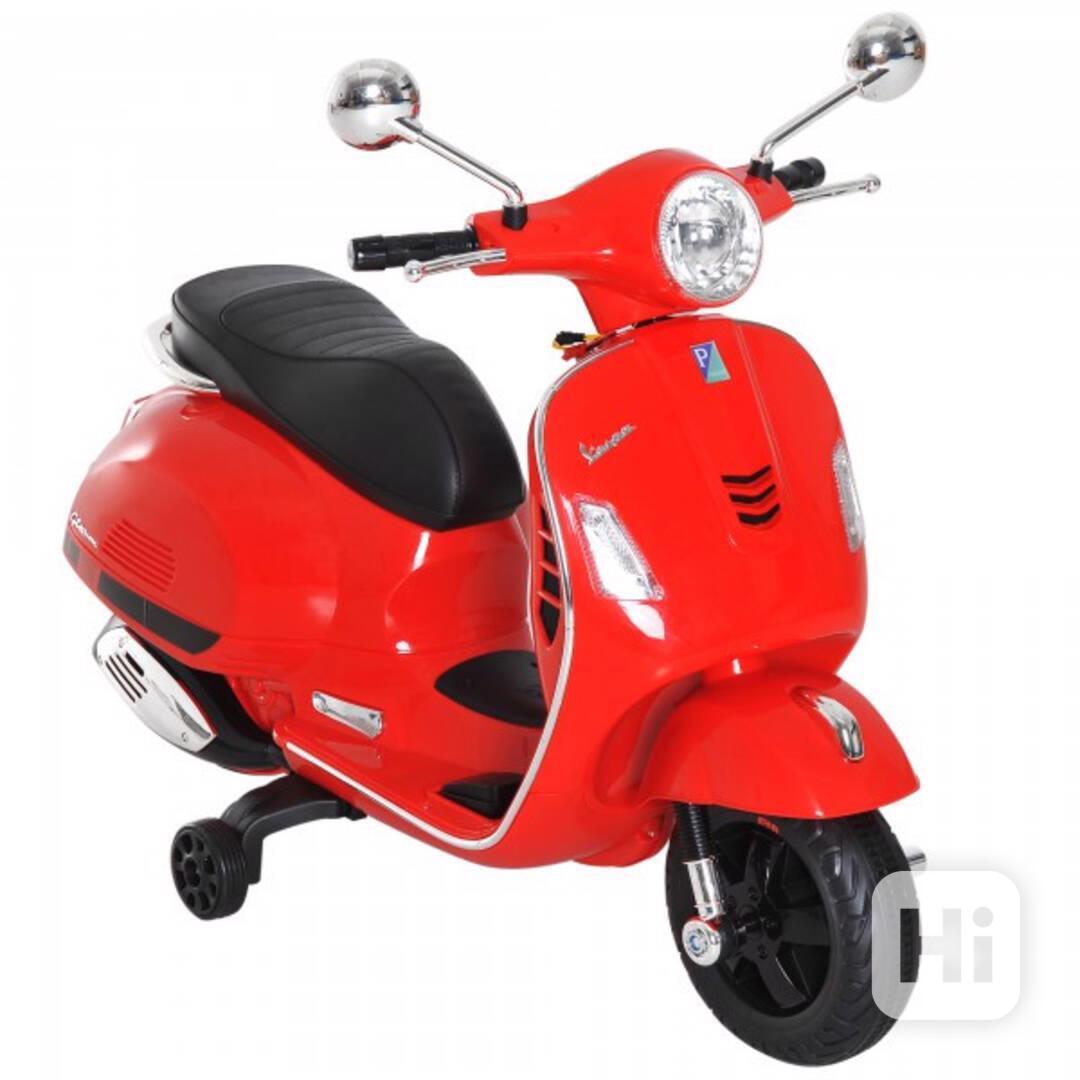 Dětská motorka Vespa | červená - foto 1