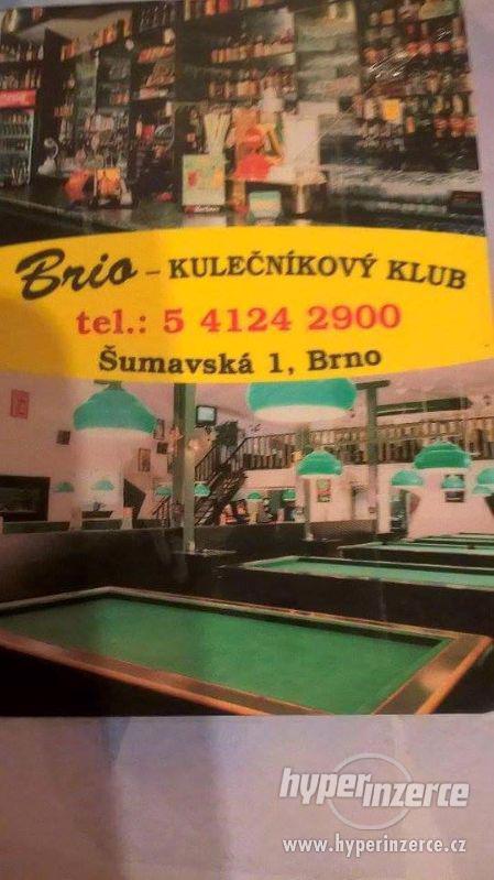 Pronájem nájem kulečníkový klub Brio bar restaurace Brno - foto 5