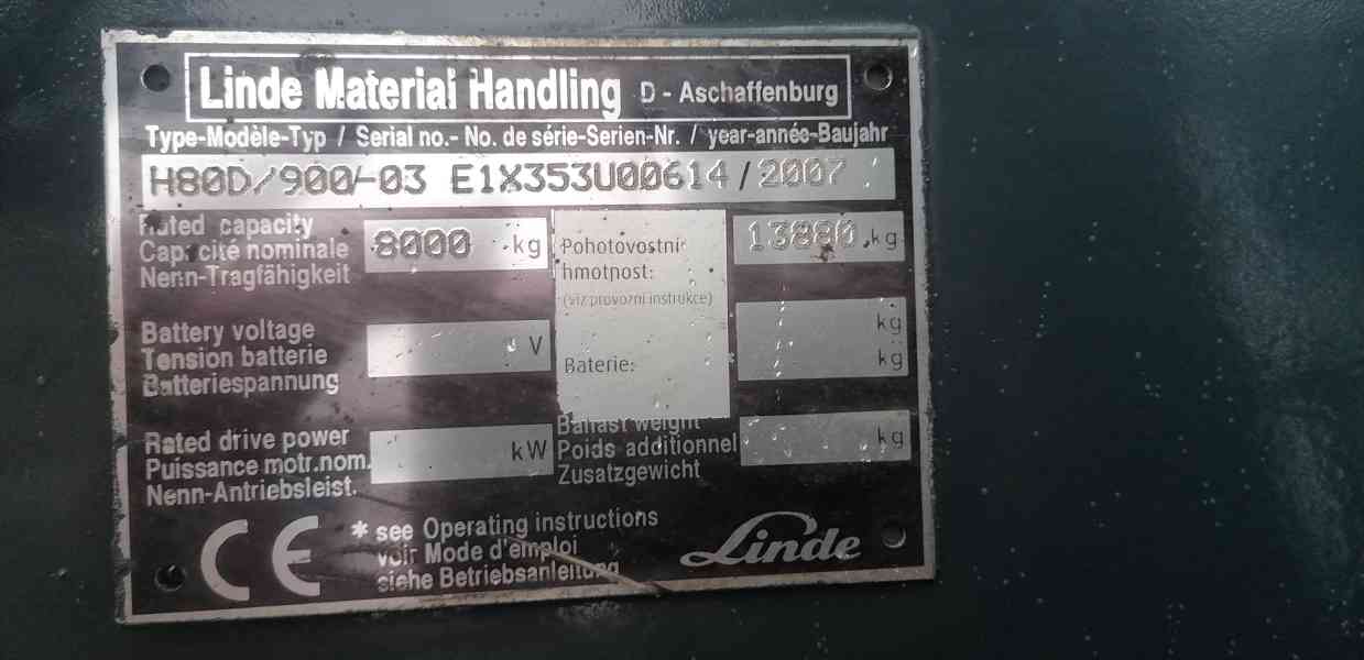 LINDE H80D/900/-03 triplex, pozicionér s bočním posuvem - foto 8