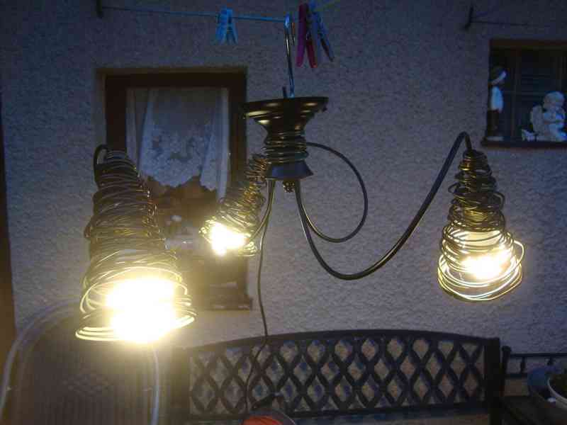 ORION PIRULO DL 7-541-3 STROPNÍ LUSTR Z KOVOVÉHO DRÁTU pěkný - foto 19