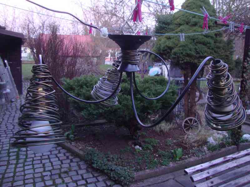 ORION PIRULO DL 7-541-3 STROPNÍ LUSTR Z KOVOVÉHO DRÁTU pěkný - foto 10