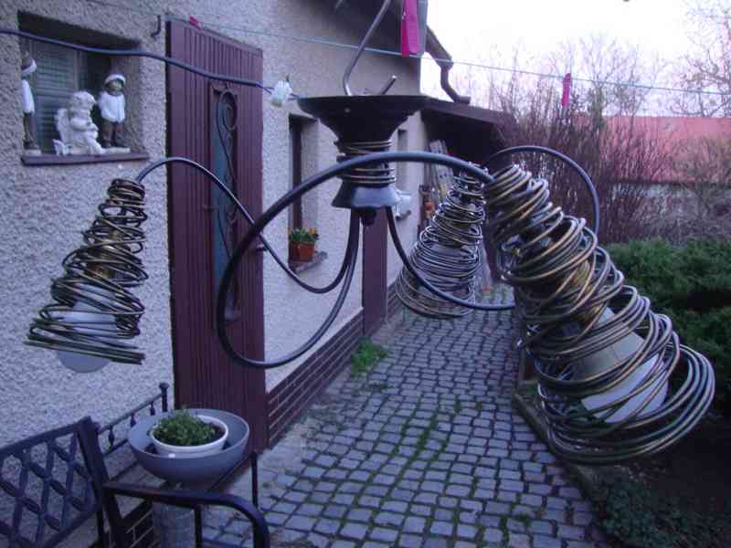 ORION PIRULO DL 7-541-3 STROPNÍ LUSTR Z KOVOVÉHO DRÁTU pěkný - foto 3