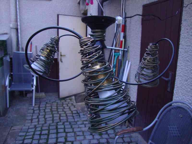 ORION PIRULO DL 7-541-3 STROPNÍ LUSTR Z KOVOVÉHO DRÁTU pěkný - foto 4