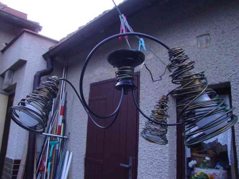 ORION PIRULO DL 7-541-3 STROPNÍ LUSTR Z KOVOVÉHO DRÁTU pěkný - foto 5