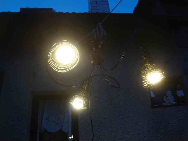 ORION PIRULO DL 7-541-3 STROPNÍ LUSTR Z KOVOVÉHO DRÁTU pěkný - foto 15