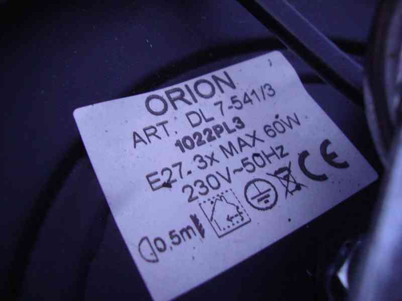 ORION PIRULO DL 7-541-3 STROPNÍ LUSTR Z KOVOVÉHO DRÁTU pěkný - foto 13