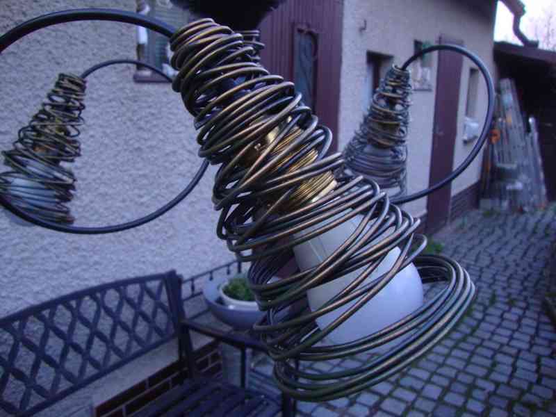 ORION PIRULO DL 7-541-3 STROPNÍ LUSTR Z KOVOVÉHO DRÁTU pěkný - foto 2