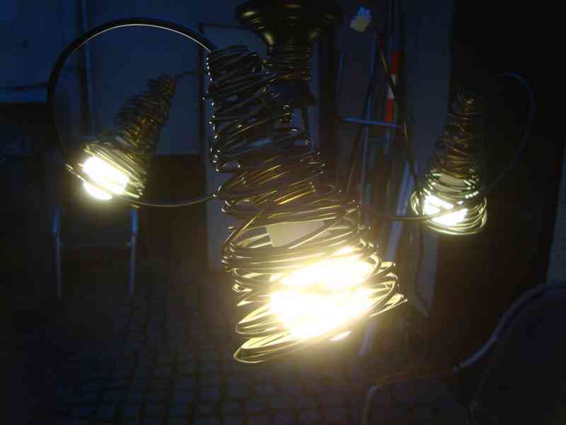 ORION PIRULO DL 7-541-3 STROPNÍ LUSTR Z KOVOVÉHO DRÁTU pěkný - foto 16