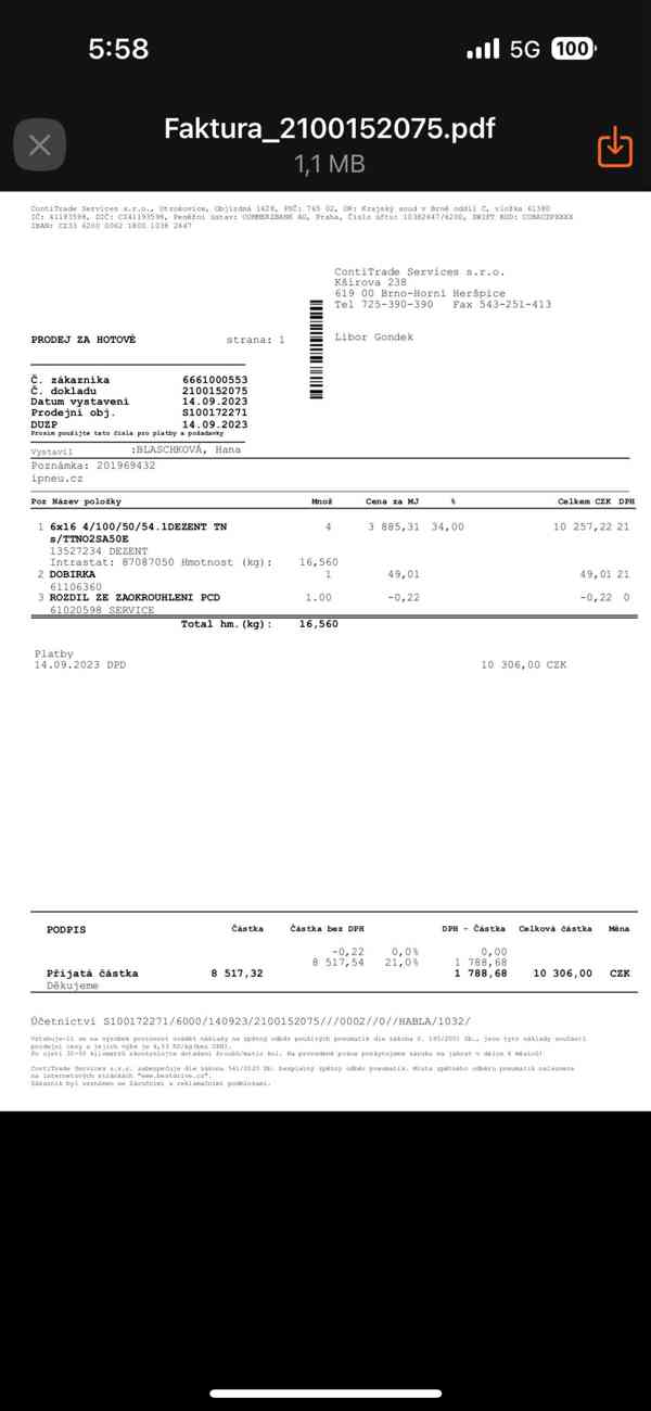 Alu kola DEZENT 6J 16 4x100 + zimní pneumatiky NOKIAN 195/50 - foto 8