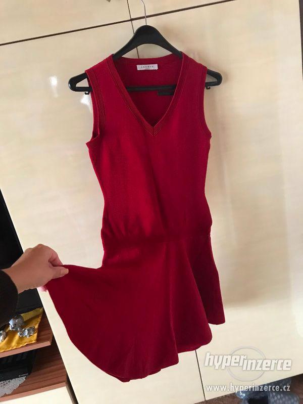 Rudé šaty francouzské značky Sandro- original - foto 4