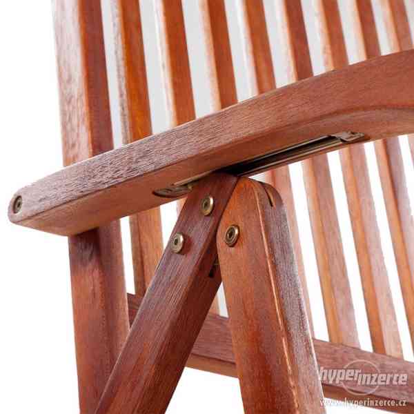 Zahradní jídelní židle 2 ks akáciové dřevo, zn. vidaXL - foto 3
