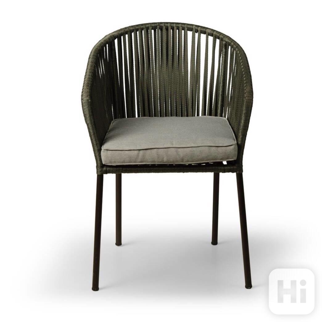Zelená zahradní židle Trapani - foto 1