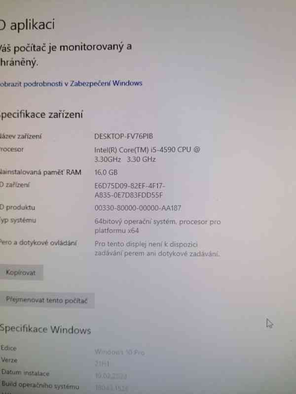 Stolní počítač HP + obrazovka - foto 2