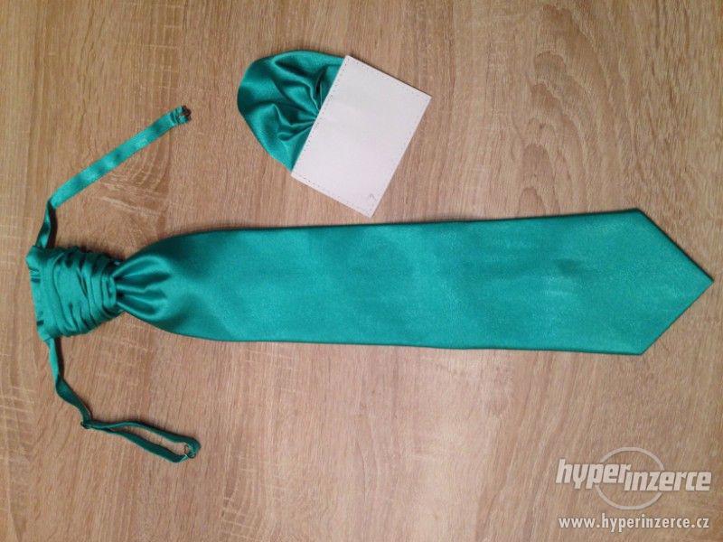 Luxusní kravata mint green - foto 1